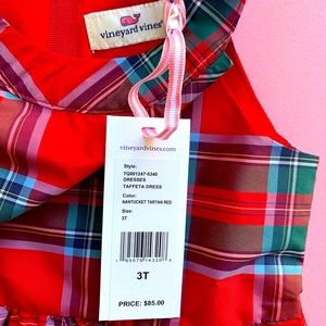 Red vineyard vines kids dress